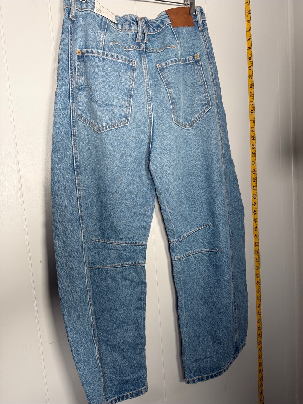 Free people, We The Free Good Luck Mid Rise Barrel Jeans in Ultra Light Beam - Picture 10 of 10